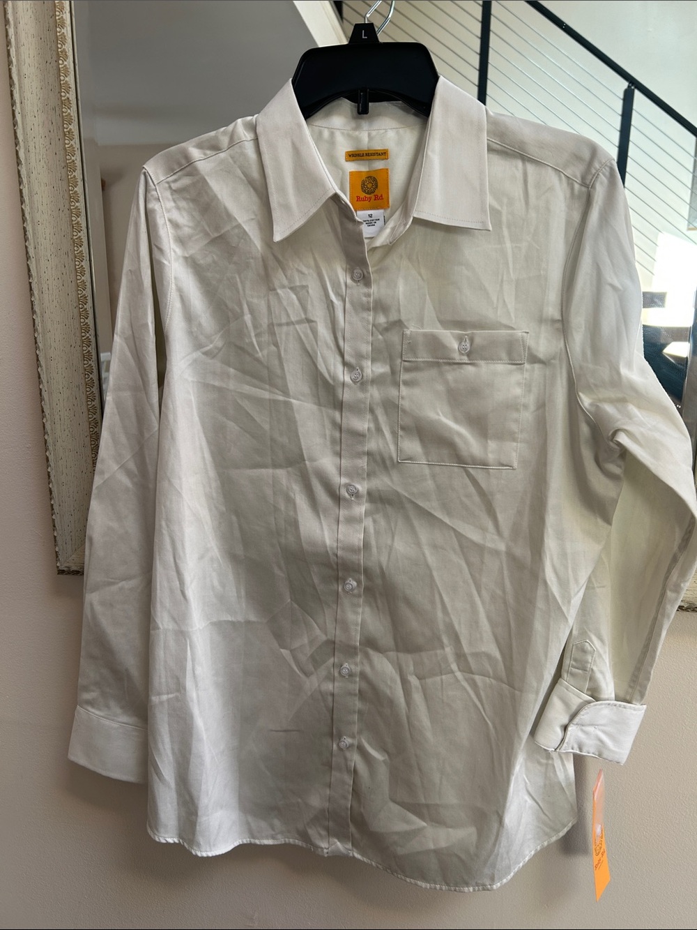 Ruby Rd. Men's White Long-Sleeve Dress Shirt